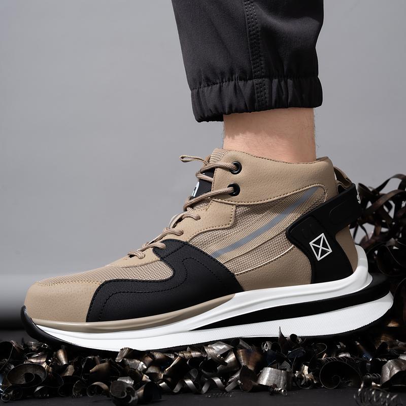 Large Size 50 Safety Shoes Men Steel Toe Shoes Platform Work Shoes Puncture-Proof Work Boots Indestructible Shoes Men Sneakers