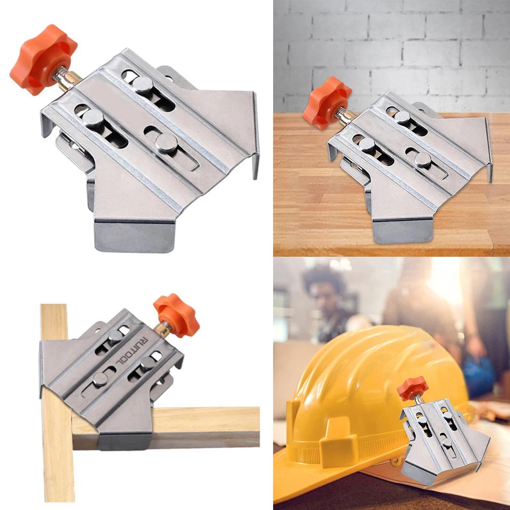 90 Degree Right Angle Clamp 1/2/4Pcs Stainless Steel Carpenter Splicing Quick Clamp Locator Fixed Frame Clamp Woodworking Tools