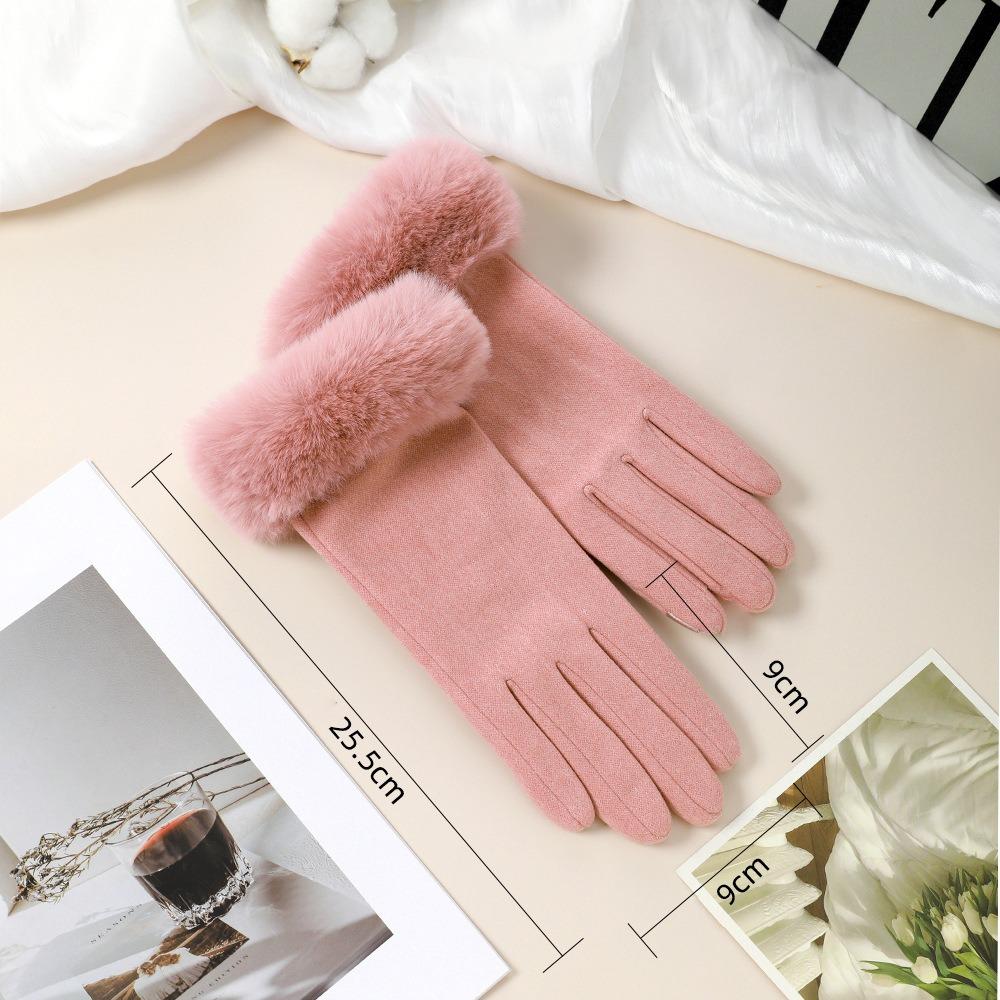 New Touchable Screen Winter Gloves Warm Full Finger Driving Mittens Full Finger Gloves Cycling Driving
