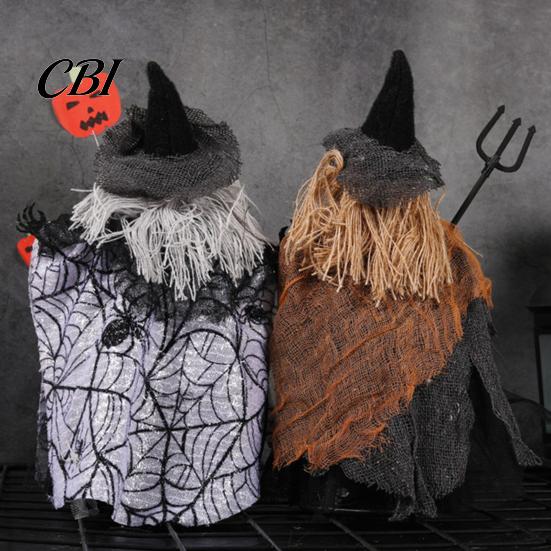 Halloween Festive Accents Decorations, Spooky Ghost Witch Doll, Tree Top Star, Decor Reusable Desktop Decoration Doll Ornaments, Trick or Treat
