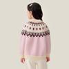 Girls' Vintage Fair Isle Jacquard Knitted Sweater