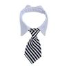 2025 Dog Cat Grooming Cat Striped Bow Tie Animal Striped Bow Tie Collar Pet Adjustable Christmas Cat Collar Pet Collar