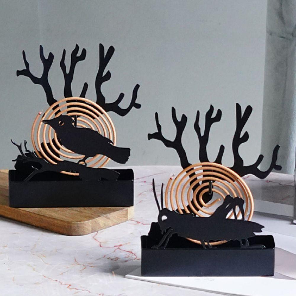 Easy To Clean Animal Incense Stand Reusable Mosquito Coil Box  Home Decor