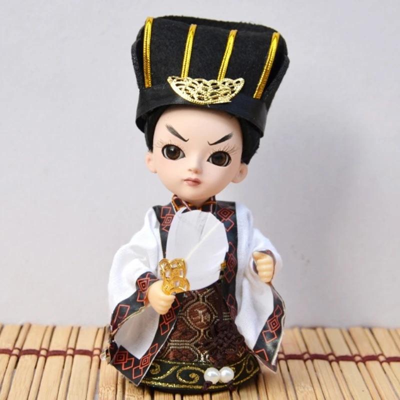 Chinese Peking Opera Mask Doll Opera Character Decoration Silk Doll Chinese Handmade Decorative Gifts Shop Decoration Doll