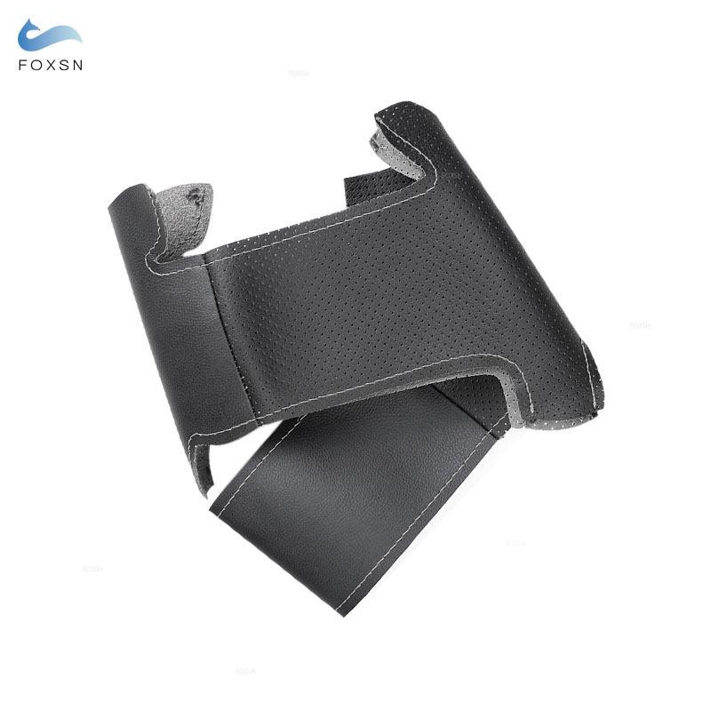 For Hyundai Elantra 4 2016 2017 2018 Accent 2018 Solaris 2017 Perforated Leather Car Accessories Interior Steering Wheel Cover