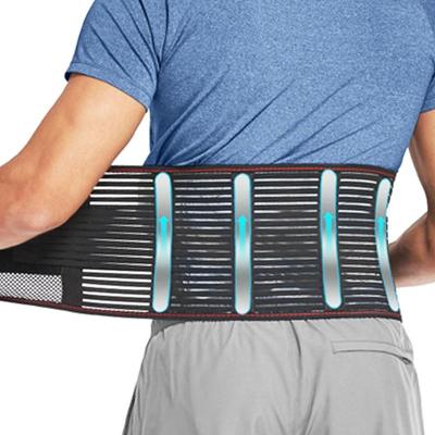 Orthèse de soutien dorsal pour soulager la douleur dans le bas du dos, entraîneur de taille réglable, tondeuse, ceinture de soutien lombaire à Double fermeture