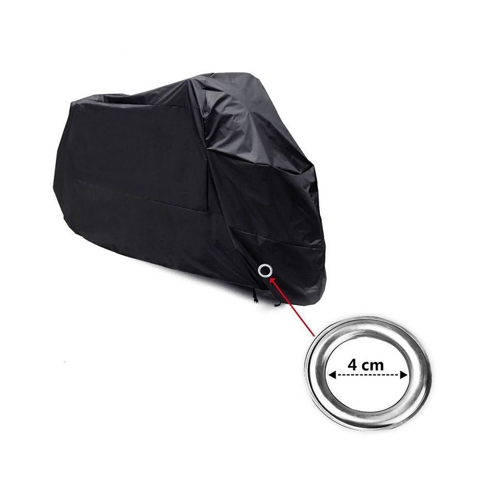 Motorcycle Cover Silver Coated Inside Waterproof Dustproof Cover For Large Bikes Cruisers Scooters