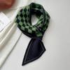 Dámská móda kostkovaný šátek Žena Podzim Zima Silný výstřih Teplý venkovní šátek ke krku