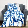 Schalke 04 Printed Flannel Blanket, soft throw for bedroom sofa, washable, Christmas present, great gift.