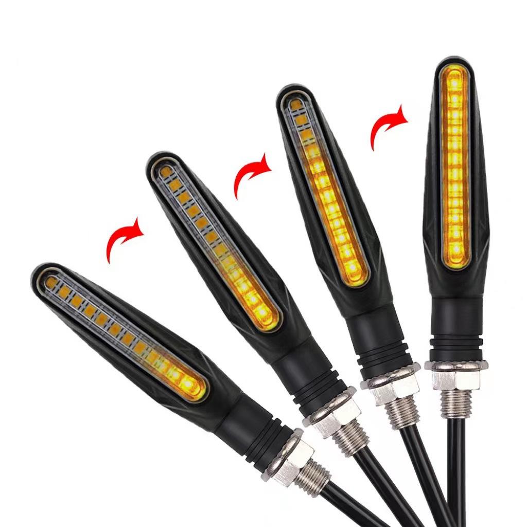 Turn Signal Light Bracket Motorcycle Accessories with LED Light Motorcycle License Number Plate Holder Frame CNC Aluminum