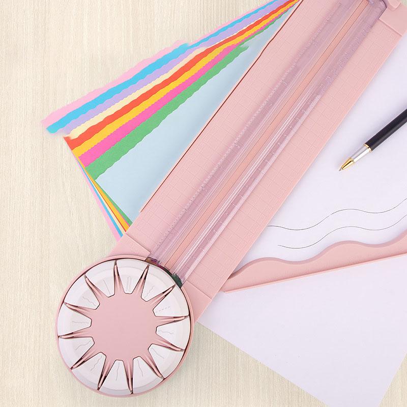 12 In 1 Portable Paper Cutter Multifunctional Cutting Tool With 12 Cutting Heads 360° Rotating Head For Cardstock