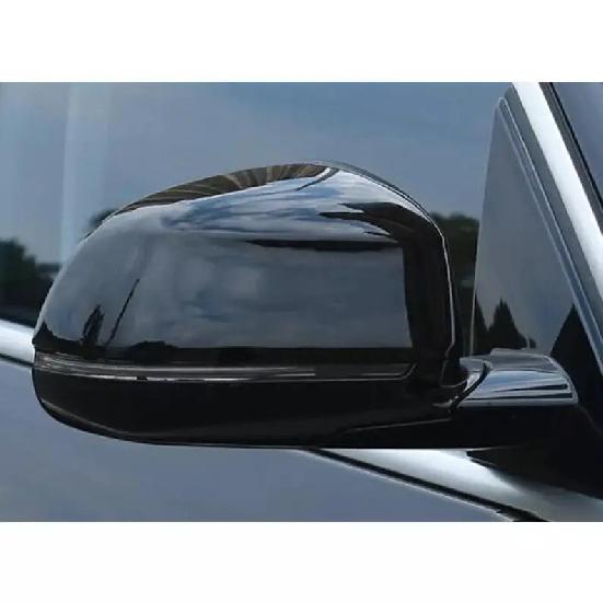 2X Gloss Black Mirror Cover Cap For BMW X3 X4 X5 X6 G01 G02 G05 G08 2018-