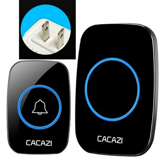 A10 Wireless Long-Range Home Doorbell with Multiple Call Bells and Elderly Pager, Compatible with EU, US, and UK Standards.