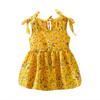 Vară Copii Fată Rochie Fără Mâneci Motiv Floral Rochie Curea Bumbac Copii Toddler Rochie de soare