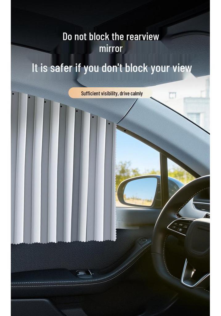 Magnetic Car Sunshade Privacy Curtain No-Install for Rear Seat Windows