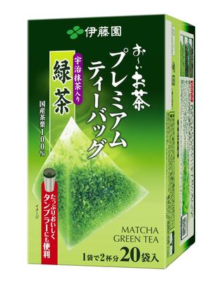 Itoen Oi Ocha Premium Tea Bags, Uji Matcha Green Tea, 1.8g X 20 Bags