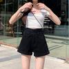 Summer Women's Fashion Jeans Denim High Waist Shorts Loose Casual Curling Shorts Jeans