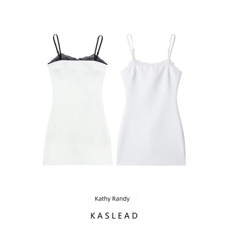 Kaslead New Arrival Women's Clothing Fashion Style Fashion Casual Lace Slim Fit Patchwork Dress 2311707