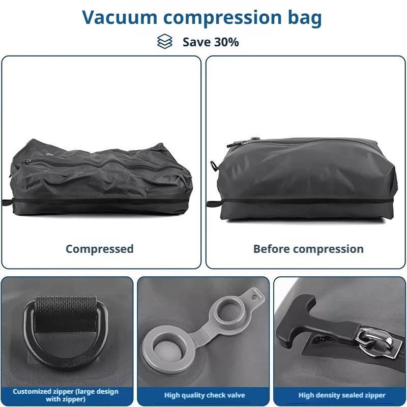 Multi-Size Space Saving Compression Bags for Travel, Waterproof Clothes Organizer for Wardrobe Suitcase Vacuum Storage Bags