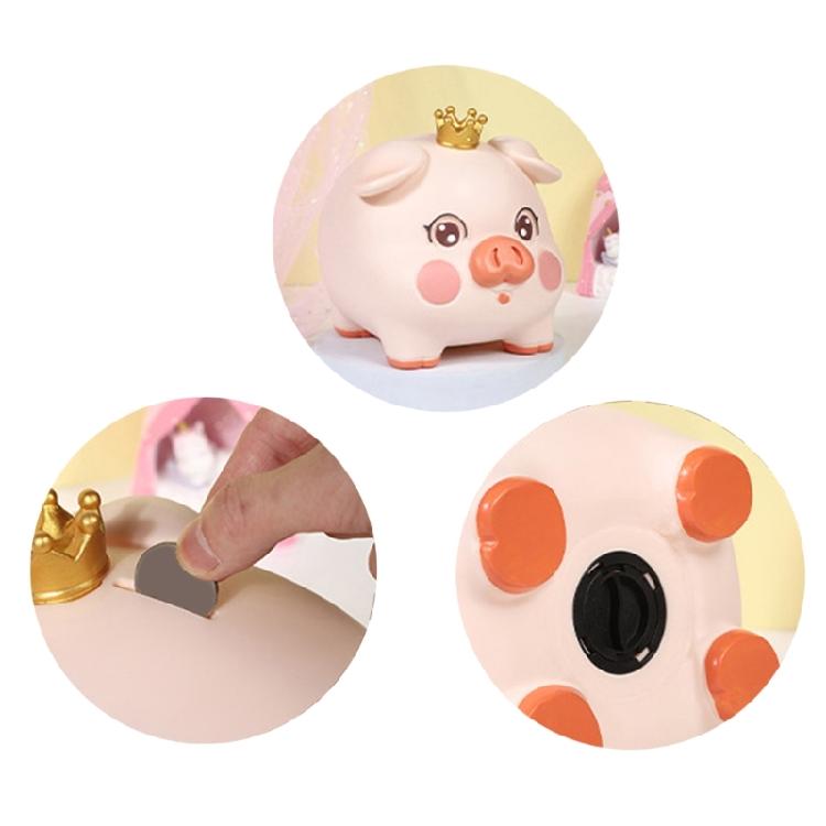 Decorative Pig Statue Saving Jar Money Management Holder for Children Teens Cartoon Animal Unbreakable Coin Piggy Banks