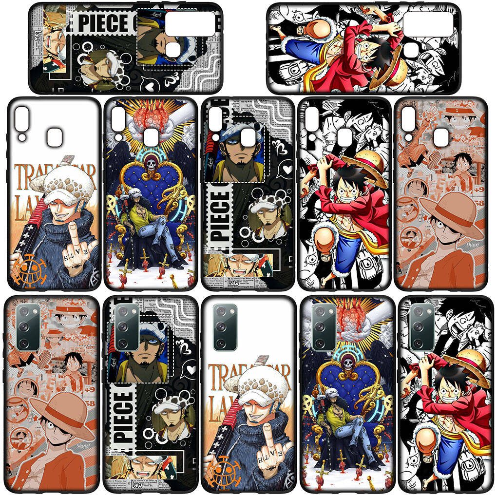 Handyhülle für iPhone 17 15 16 Plus Redmi Note 14 12 11 13 Pro Max Huawei P30 P20 Lite OPPO A60 A40 A80 A18 Poster One Piece Trafalgar Law Luffy Abdeckung