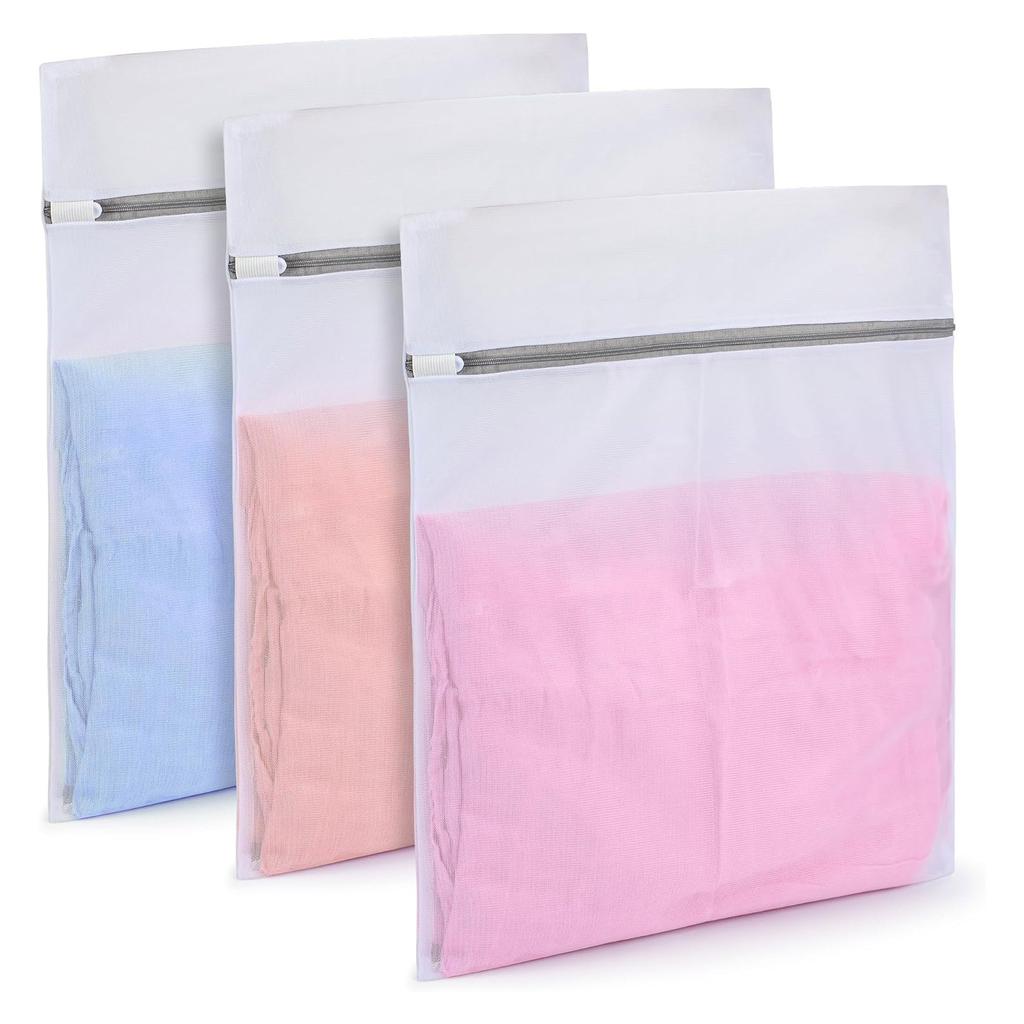 Spacious And Mesh Bag (16 X 20 Inches) - Protects Delicate Items, Fine Mesh For Even Washing And Drying, Zipper, Machine Washable, Perfect