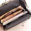 Women Small Coin Organizer Butterfly Print Purse, Change Gradient Kiss Lock Closure Pouch for Coins Cards Cash Elegant
