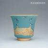 Ceramics  Sancai Gaiwan Pot Holder Master Cup Single Cup Tea CupSmells Fair Cup Chinese Tea Set Tea Tureen