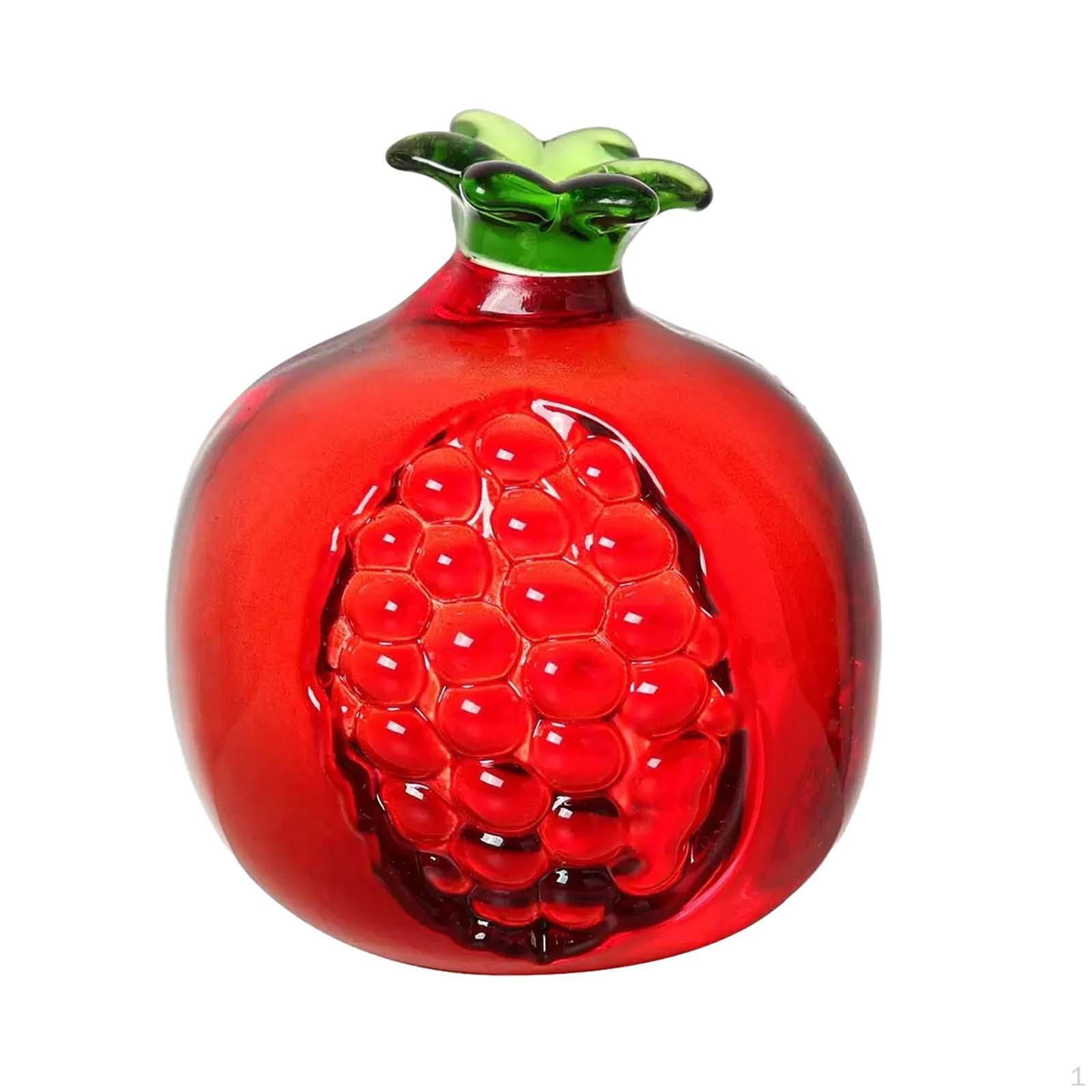 

Стеклянная фруктовая скульптура для домашнего декора Pomegranate