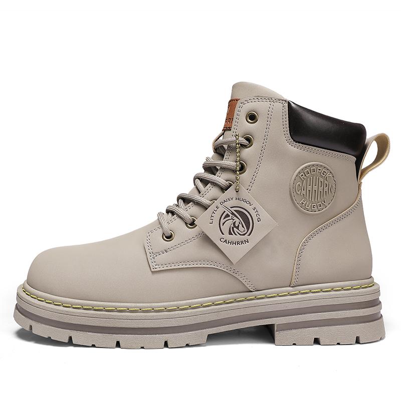 Man Shoes Military High Top Winter Lace-Up Botas Hombre Men Leather Shoes Fashion Motorcycle Men Ankle Boots Men Boots
