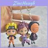 New 6pcs Naruto Pvc Figure Keychain Key Ring Toy Pendant Adorable Anime Cosplay Gift