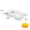 6 Cavities Pedal Silicone Mold Party Holiday Hotel Bar Cafe Cake Pudding Mould Fondant Dessert DIY Decorating Tool