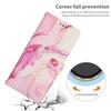 For Google Pixel 10 Pro XL/9 Pro XL Stand Case Marble Pattern PU Leather Wallet Phone Cover with Wrist Strap