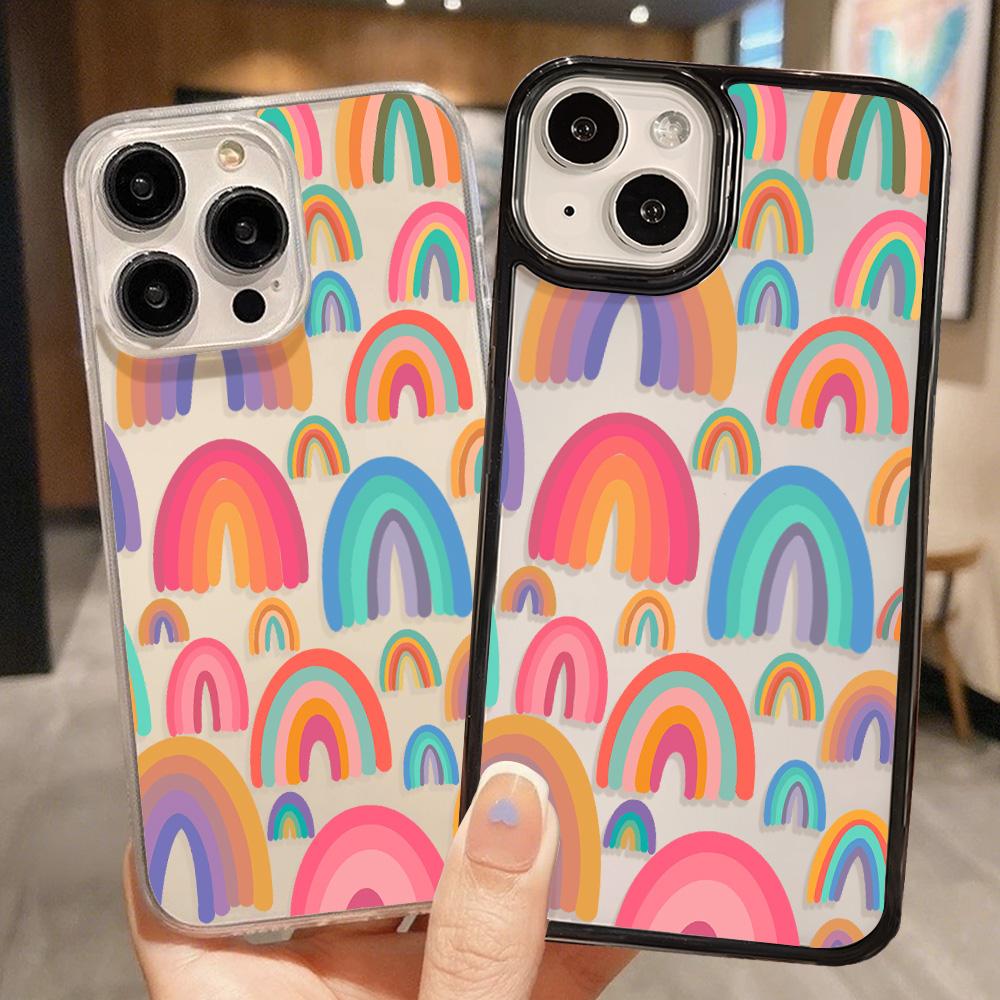 Acrylic Phone Case for iPhone 11 12 13 14 Pro 12 14 16 Pro Max for Samsung A16 A36 A56 S24 FE High-quality Painted Anti-fall Mobile Phone Case