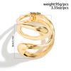 Punk Classic Geometric Twisted Open Bangles for Women Exaggerated Gold Color Heavy Metal Cuff Bracelet Fashion Party Jewelry New
