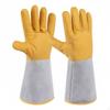 Retardant Metalworking Gloves Thickened Leather Soft Cotton