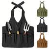 Oxford Cloth Work Apron with 7 Pockets Garden Tool Storage Apron Adjustable for Women and Men Harvesting Picking Weeding