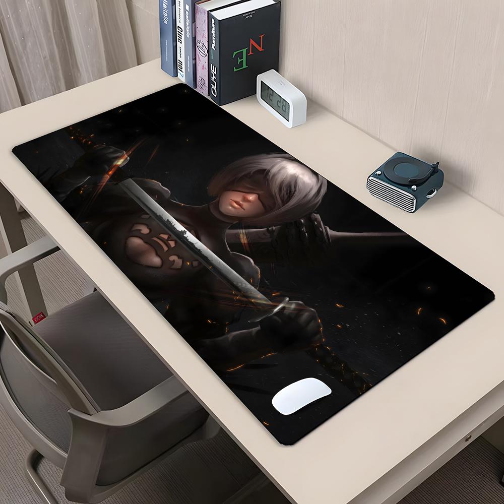 NieR Automata 2b Mouse Pad Rubber Antislip Keyboard Pad 40x90cm Mousepad Gaming Accessories XXL Office Computer Mat