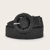 Minimally Circular Designed Buckle Decoration Women Casual Woven Belt Waist