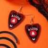 Ghost Funny Dangle Earrings Drop-shaped Dark Skull Earrings Halloween Acrylic Earrings  Girls