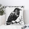 Pillow Cover Crow Meme Raven Funny F-Caw-F Design Cushion Cover Novelty Pillow Case For Sofa Bedroom Home Decor Pillowcases