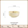 Lin Pan Cream Style Ceramic Rice Bowl Set