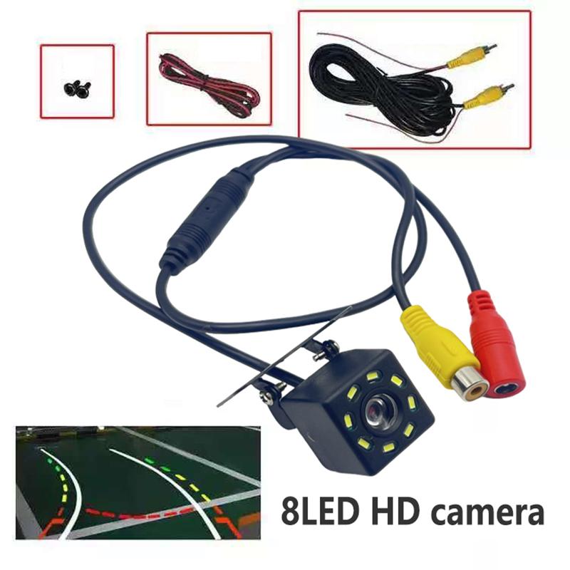 Car camera cvbs with lamp reversing image universal rear view HD night vision waterproof ccd car camera