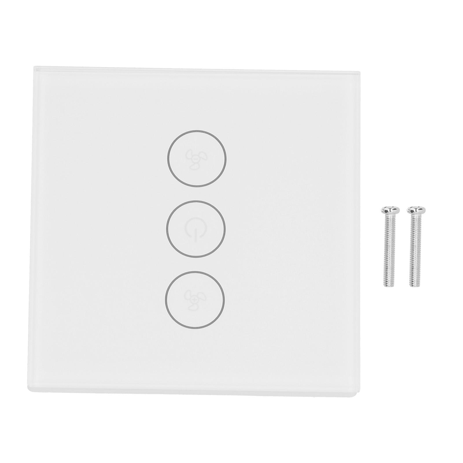 

Умный WiFi-переключатель для управления вентилятором с помощью телефона, 3-стороннее голосовое управление, тип 86, бытовое, 100–240 В переменного тока