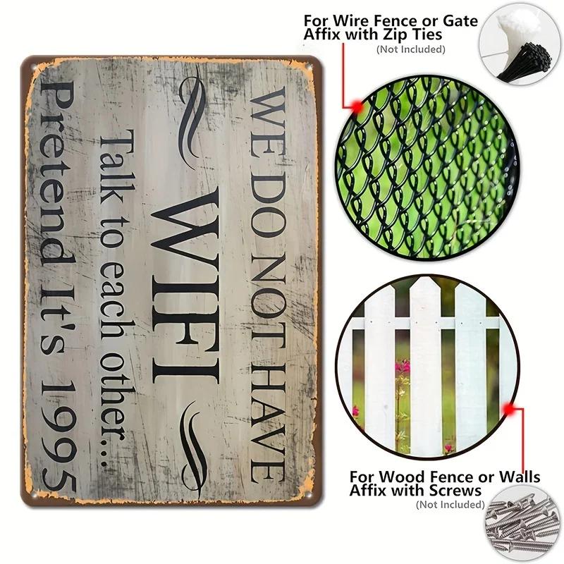 1PC Retro Aluminum Ironic Metal Sign, Pretend It's 1995 Funny Poster, Wall Decoration For Street Yard Garage Home Wall Art