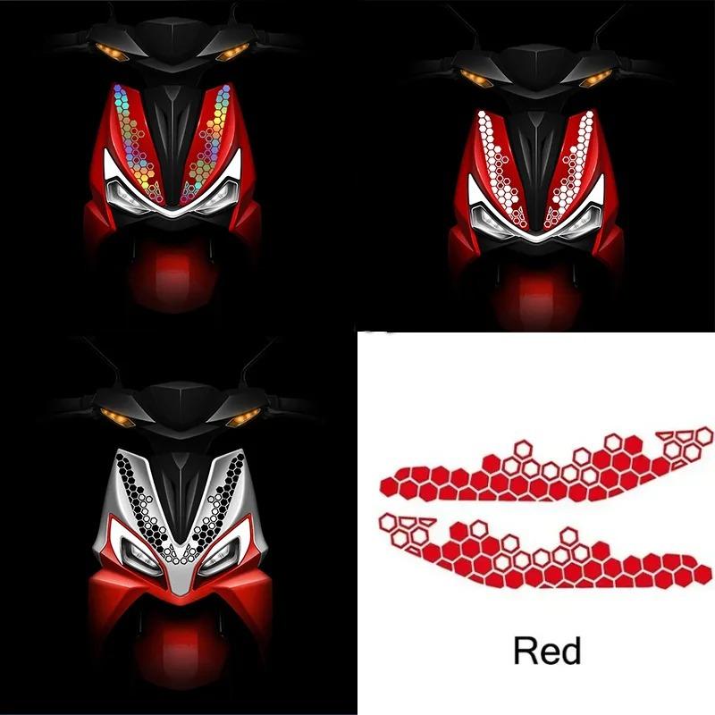 Motorcycle Honeycomb Decals Reflective Stickers Multicolor Decorative Sticker Motorbike Bumper Ornament Modification Accessories
