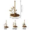 Rose Shaped Roll Paper Towel Holder Ginkgo Leaf Tissue Stand Tissue Storage Rack  for Kitchen
