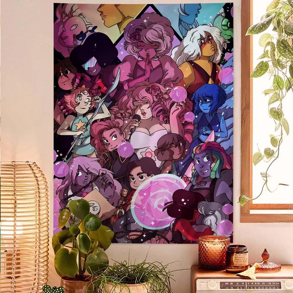 Cartoon Network S-Steven U-Universe Arazzo Stampa Artistica Arte Fantascienza Stanza Arredamento Casa Arte da Parete Decorazione