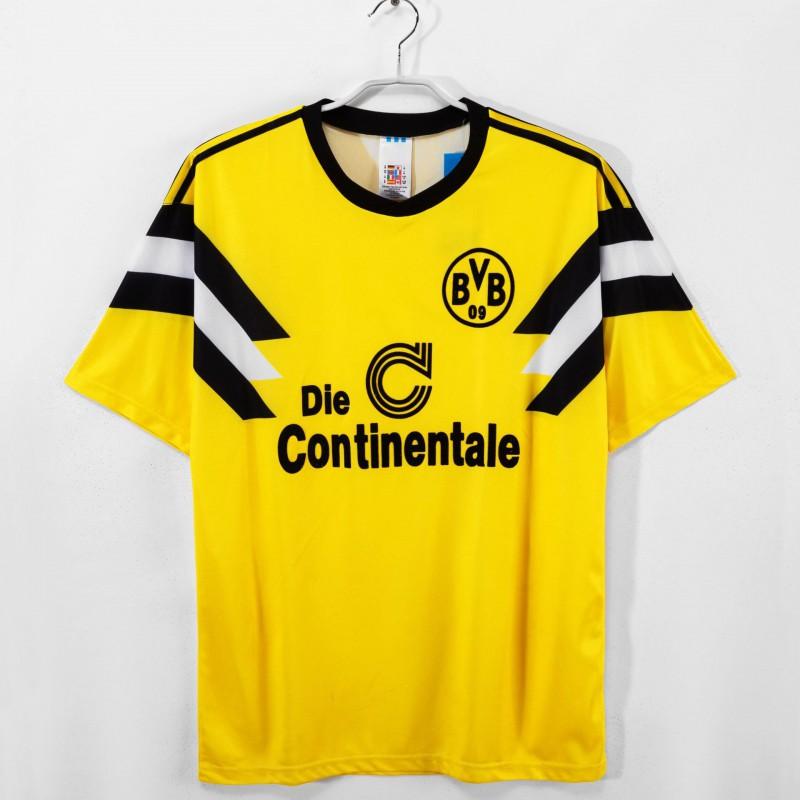 Maillot de Football Dortmund Rétro Manches Courtes Streetwear Décontracté Style Hip Hop Maillot de Fan Bundesliga
