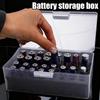 32 Slot AA AAA Battery Storage Organizer Box for No.5/7 Battery Organizer Storage Case Holder Home Drawer Organization Dispenser